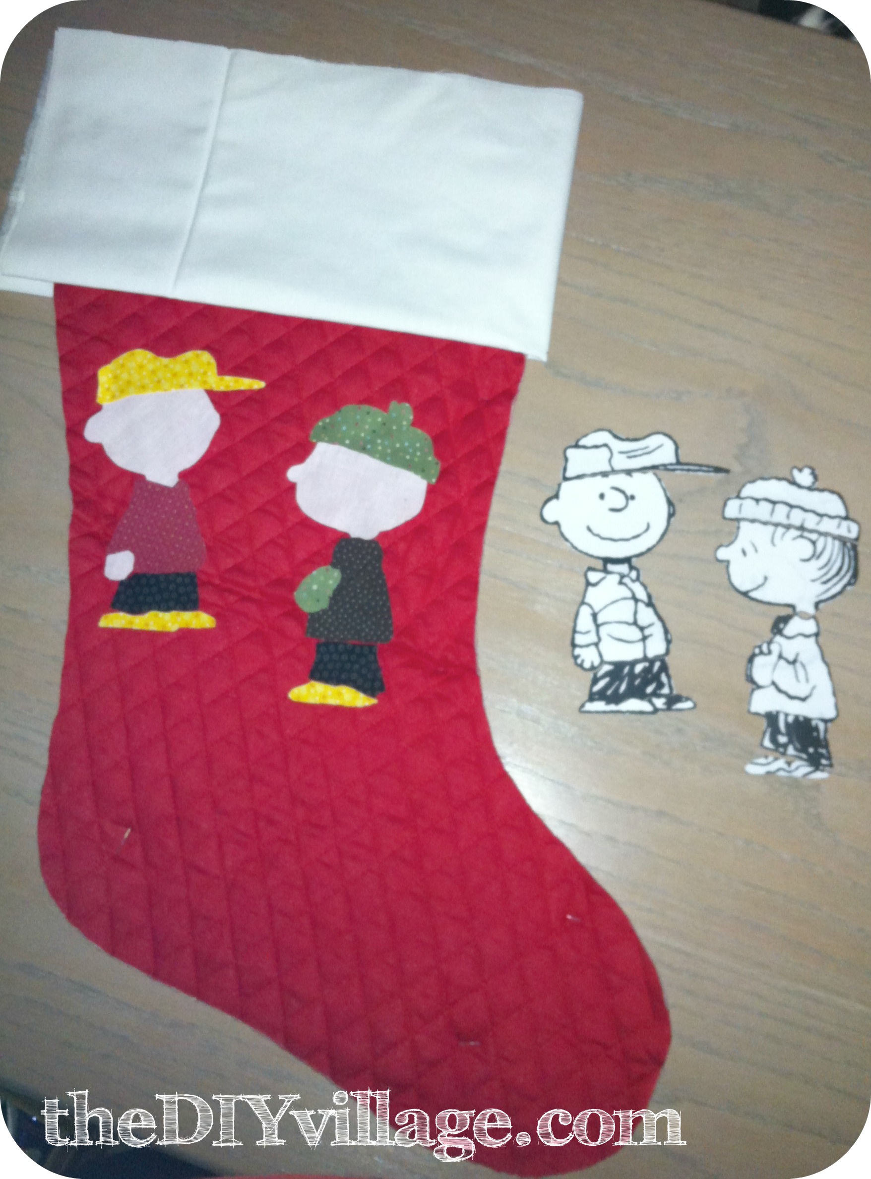 Handmade Christmas Stocking - the DIY village