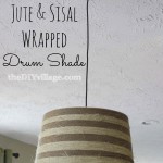 Jute & Sisal Wrapped Drum Shade at theDIYvillage.com