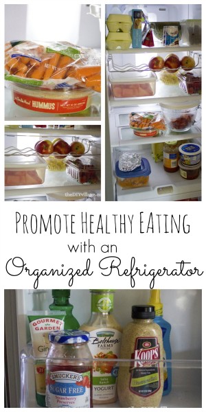 Promote Healthy Eating-Organized Refrigerator - theDIYvillge.com