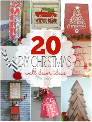 20 DIY Christmas Wall Decor Ideas - The DIY Village