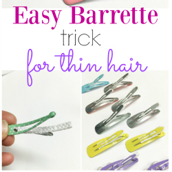 Easy Barrette Trick for Thin Hair