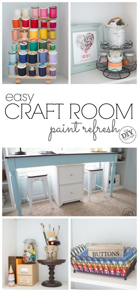 Craft Room Paint Refresh - The DIY Village