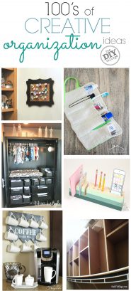 100's of Creative Organization Ideas for your Home - The DIY Village