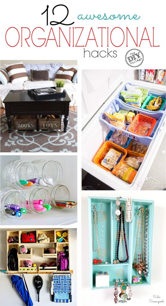 12 Creative Organization Hacks - The DIY Village